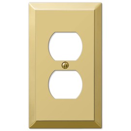 AmerTac 163DBR 1 Duple x Polished Brass Wall Switch Plate