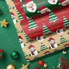 RUSPEPA Christmas Kraft Wrapping Paper Roll - Mini Roll -