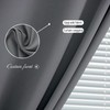 Sovtfides Magic Tape Stick On Curtains Window Shades Pull Down