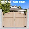 TRIPLE DEER 3.5 Inch Heavy Duty Gate Hinges, Extra Thick