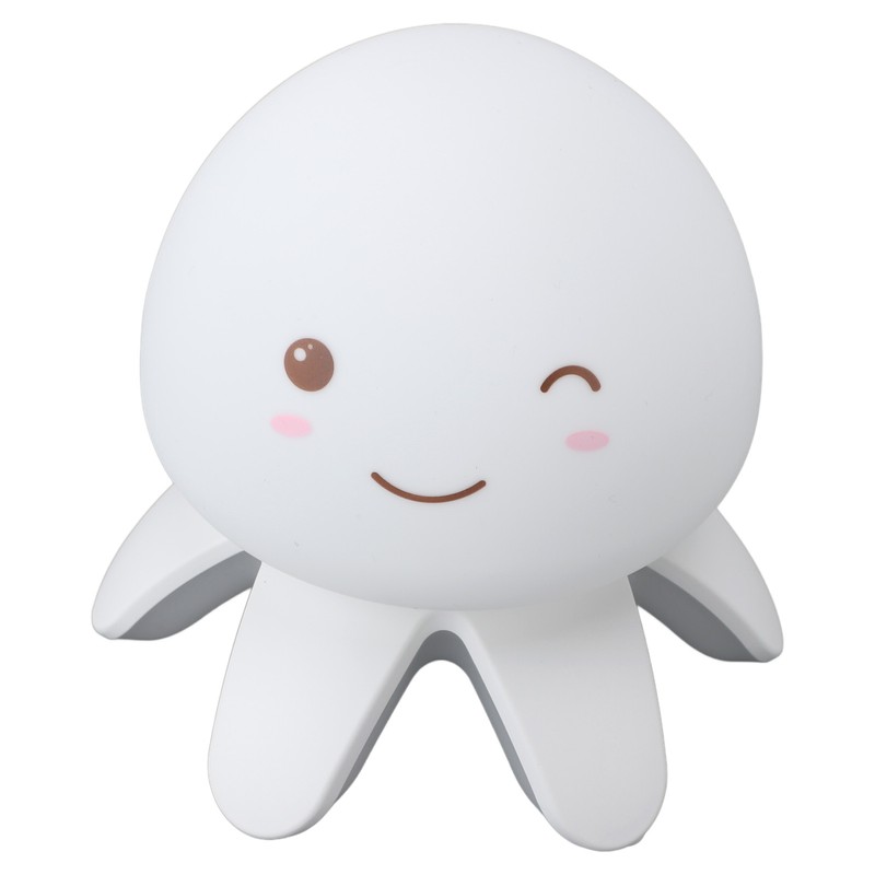 Night Light Jellyfish Shape Cute Remote Control RGB Silicone Tap