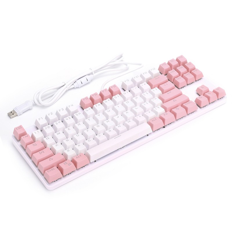 Keyboard Mechanical Gaming 87 Key Mixed Light Computer Supplies for