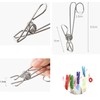 304 Stainless Steel Metal Long Tail Clip with Hooks Clothes