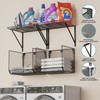 BigPonPon 2 Pack Laundry Room Shelves Organization and Storage,Wall Mounted