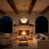 Surpars House Crystal Chandeliers,Modern Golden Chandelier, 6 Heads Ceiling Light