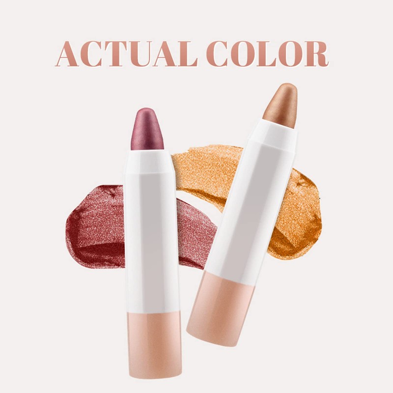 AURONUT 7pcs Cream Eyeshadow Stick Sets, Shimmer Eyeshadow Crayon Pencil,