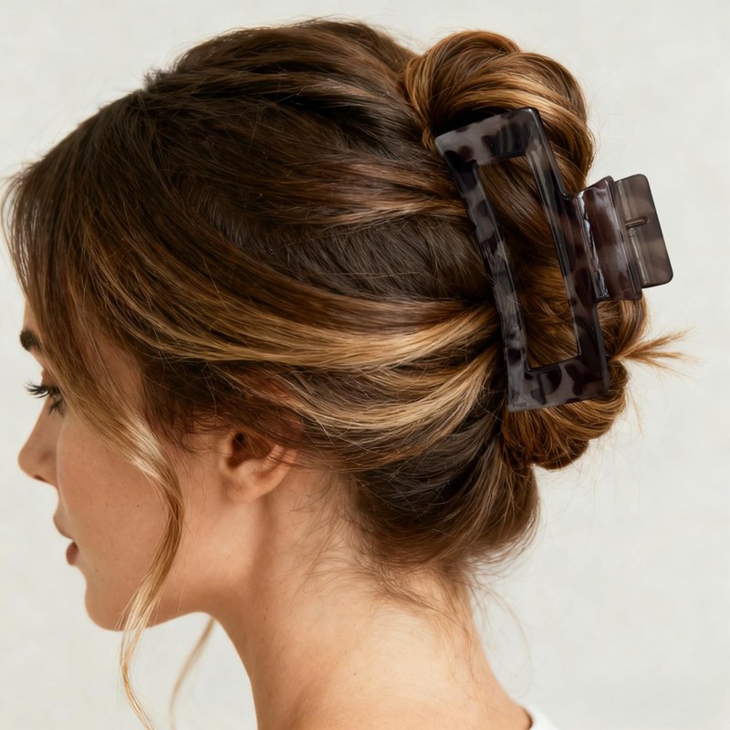 6 Pieces Hair Claw Clips for Women, Tortoise Shell Hair