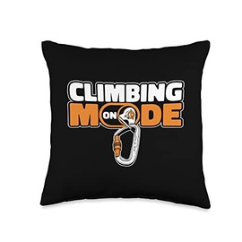 Climbing Mode On Alpine Outdoor Speed Sport Free Climbing Throw Pillow