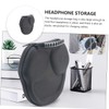 LABRIMP 1pc Headphone Storage Case with Mesh Pocket for Shockproof