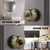 Probrico Privacy Door Knobs Lock Interior Bedroom Bathroom Door Handle