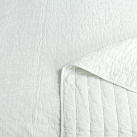 MarCielo 3-Piece 100% Cotton Oversized Bedspread Set Coverlet Set Lightweight Quilt Set Stitching Farmhouse Bedding Set (Queen (100"x106"), White)