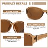 TJUTR Trendy Oversized Sunglasses for Women, Polarized UV Protection Sun