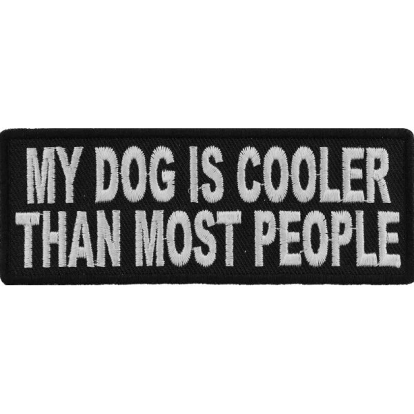 Unbranded My Dog Is Cooler Than Most People Embroidered Sew