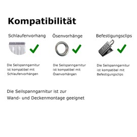 Rope Tension Set 5 Metres (Silver)