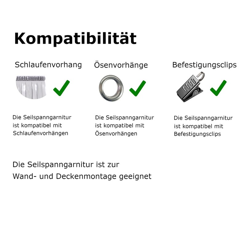 Rope Tension Set 5 Metres (Silver)