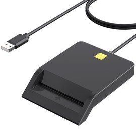 CAC Card Reader Military, USB Smart Card Reader, DOD Military USB Common Access CAC Compatible with Mac OS, Win