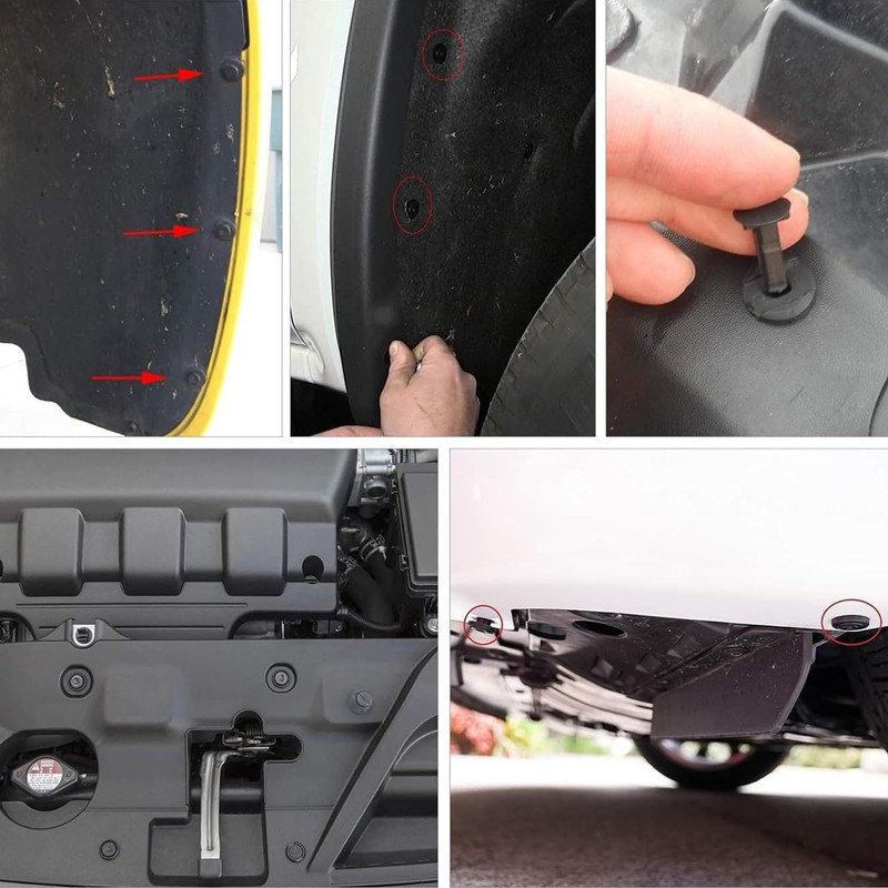LOVJOYSE 240PCS Bumper Retainer Clips Car Plastic Rivets Fasteners Push