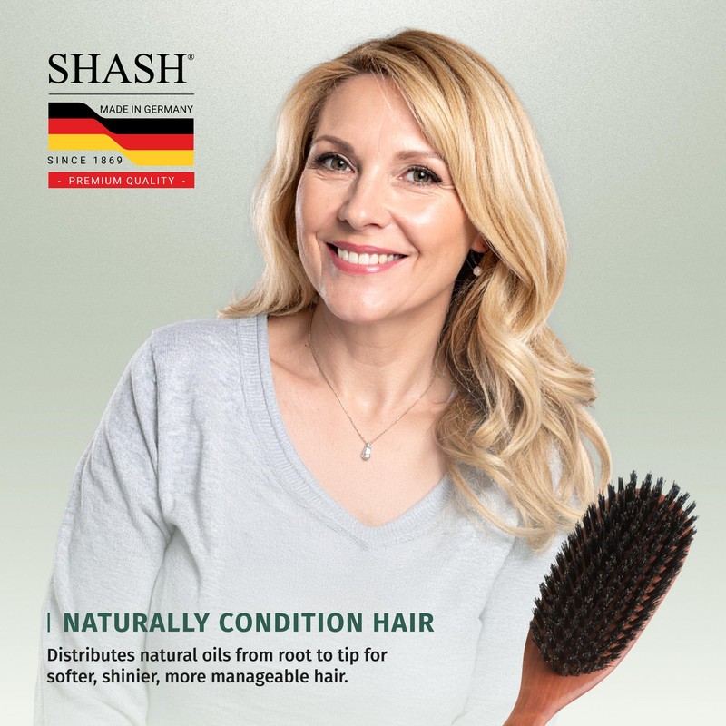 Classic German First Cut 100% Boar Bristle Hair Brush Since