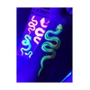 Blacklight Glow Party Temporary Tattoo-1 Sheet - Cobra