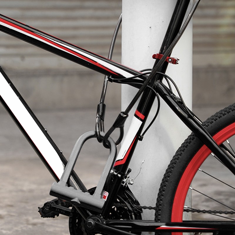 Motorbike U Lock Professional Safety Prevents Theft Steel Body Thickened
