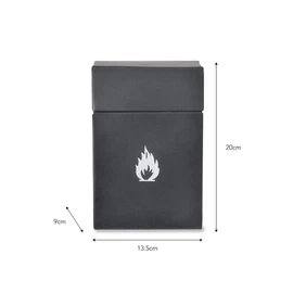 Garden Trading Firelighter Box Crafted in Powder Coated Steel | H20 X W14 X D9cm