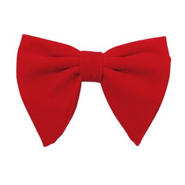 LEVAO Lovacely Men's Velvet Vintage Bow Tie Tuxedo Big Bowtie RB003 D Red