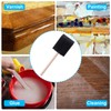 CustomyLife 7 Pcs Foam Paint Brushes, 2 inch Wood Handle