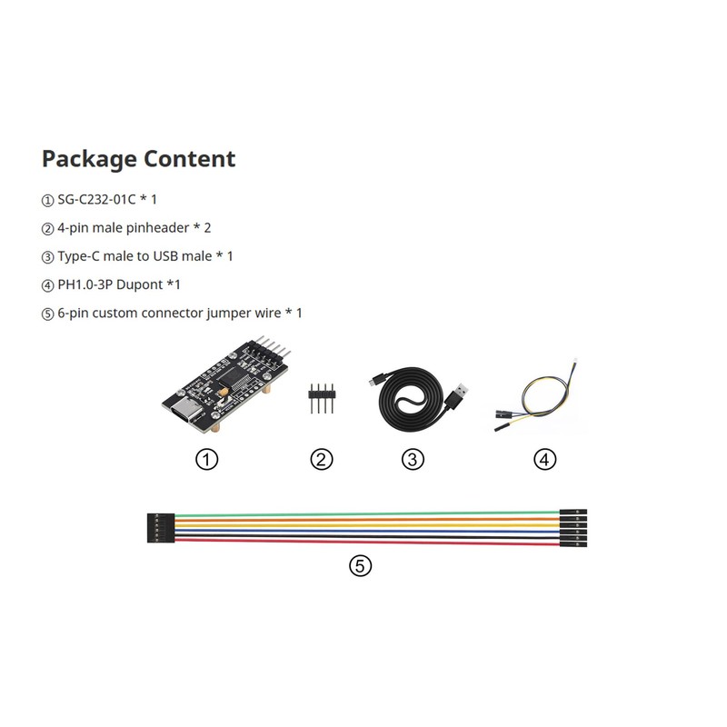 SeenGreat FT232 USB UART Board Type C Module USB to