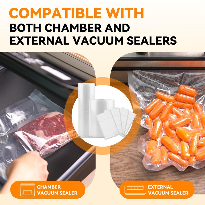 [2024 New] 8" x 50' 3 Rolls, Vacuum Sealer Rolls