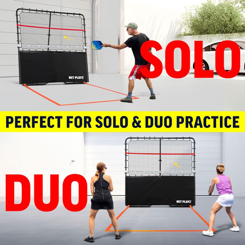 Pickleball Rebounder Training Aid, Adjustable Angle Easy Setup & Storage