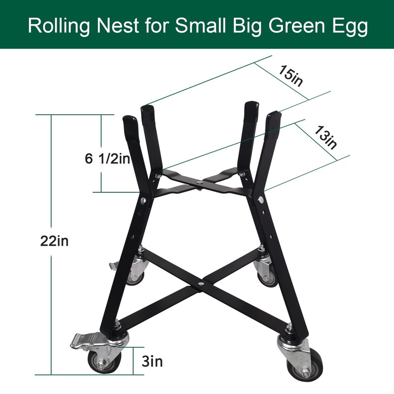 Quantfire Small Big Green Egg Nest, Grill Stand for Big