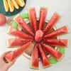 Extra Large Watermelon Slicer Cutter Comfort Silicone Handle Stainless Steel