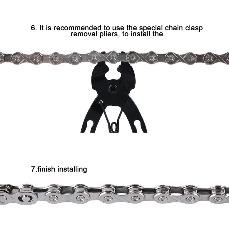 GZDAOXIA 5 Pairs of Bicycle Chain Links, Chain Lock Bicycle,