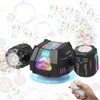 Bubble Machine, Rechargeable Dual-Nozzle Bubble Machine with Remote Control, 30000+