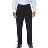 Soojun Men's Flex Pleated Front Classic Fit Dress Pants, Black,