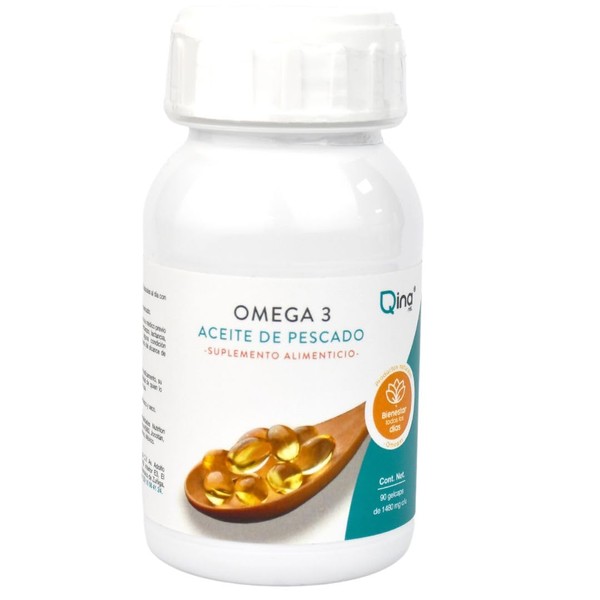 Omega 3 aceite de pescado 90 gelcaps 1480 mg cu
