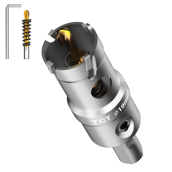 3/4"(19mm) Hole Saw Kit Tungsten Carbide Tip Hole Saw Drill