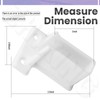16 Pack Wire Shelf End Bracket, White Plastic Closet Shelves