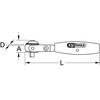 KS Tools 914.3815 Modifix 3/8 Inch Mini T-Handle Swivel Head