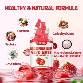 nutravita BESTBY 09/26 Nutravita Magnesium Glycinate Gummies 1000mg L-Threonate VitD B6