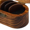 Wooden Pick Box with 5 Picks, and Lightweight, Ideal Gifts