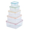 LocknLock Food Storage Container Set, 10 Piece, Clear
