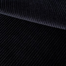 1.5 Yard Corduroy,100% Cotton Fabric by The Yard in Solid Color,57 Inches Wide Width,Soft Material for Sewing Material Apparel Cloth,Black Color