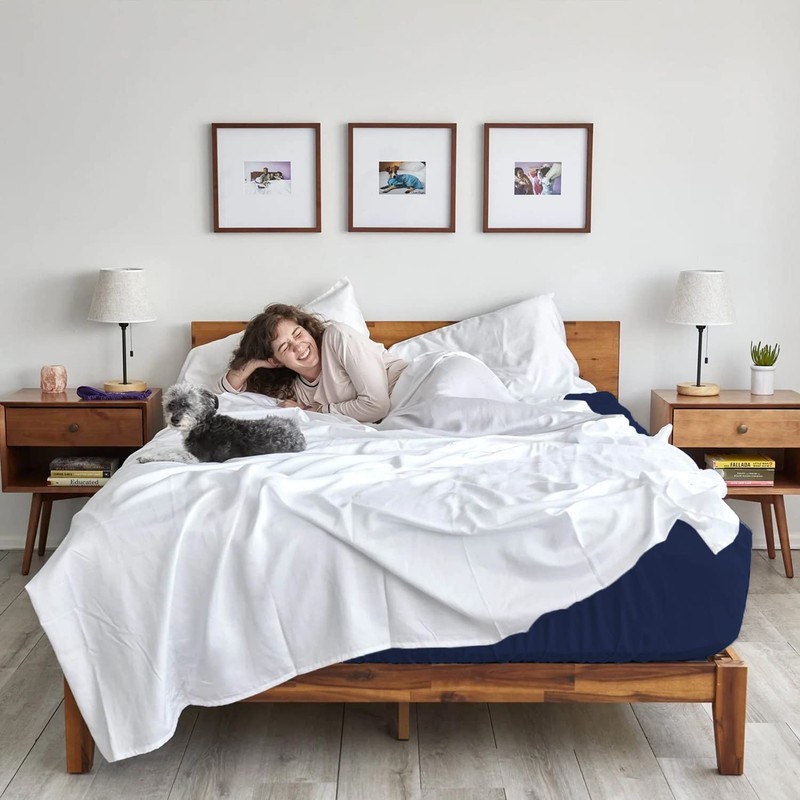 AR Ware King Size Bedding Fitted Sheets 100% Egyptian Cotton