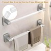 Earthtec 24 Inch Clear Adjustable Replacement Bathroom Towel Bar Rod