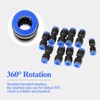 30pcs Straight Push Connectors,Air Line Fittings for 1/4in 5/16in 3/8in
