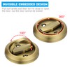 PATIKIL Recessed Door Handles, 2 Pcs Round Flush Pulls Stainless