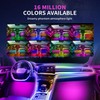 Wilktop LED Interior Lighting Car USB, Rainbow RGBic 210 Flashing