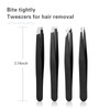 Derlaier Tweezers Set, High Precision Stainless Steel Eyebrow Tweezers for