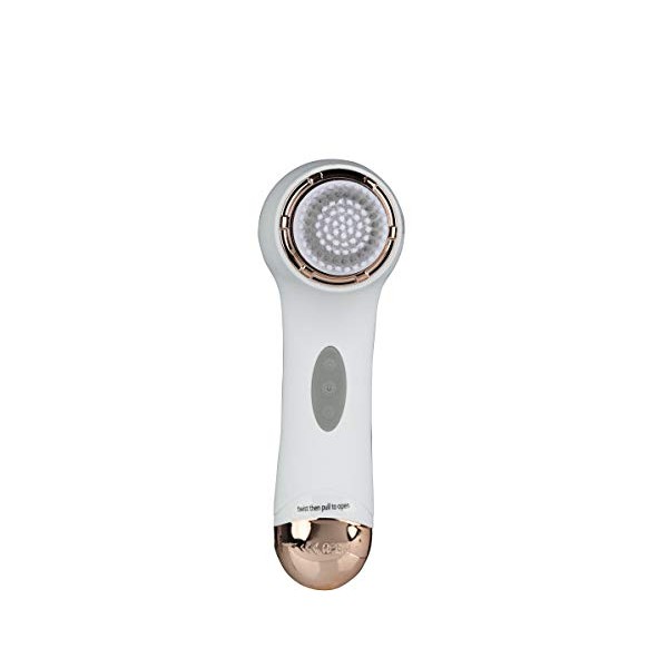 Elle EL-7000 Facial Cleansing Power Brush, Clear & Reduce Size of Pores, Removes Dead Skin Leaving it Soft & Refreshed, White